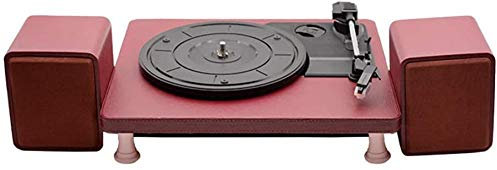 Lecteur Vinyle Vintage, Platine Vinyle à Trois Vitesses Bluetooth 18/25/30 cm avec Haut-parleurs stéréo intégrés Sortie Audio Gramophone approprié