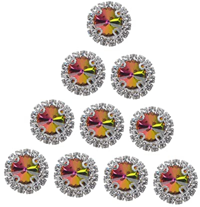IWOWHERO 20piezas Gemas Falsos Para Manualidades Decoración De Fiestas Joyería Diy Diversas Diseño De Coloridas