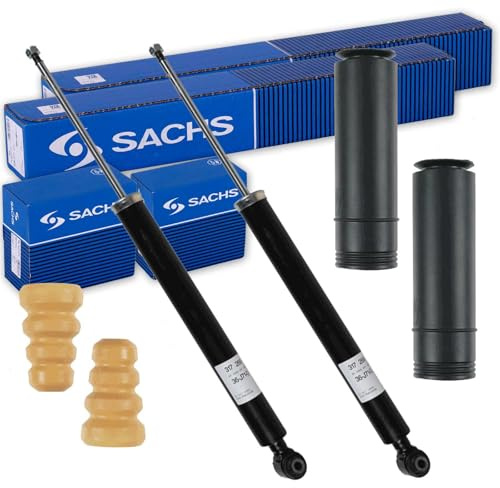2x Sachs Stoßdämpfer + Protection Kit hinten | 2x 317 266+900180 Kompatibel mit C-Klasse (W204),C-Klasse T-Model (S204)