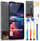 ARSSLY LCD Schermo per Cubot Kingkong 8, LCD Display per King Kong 8, Display Touch Screen Digitizer Ricambio Assembly + Riparazione Kit (6.53, Nero)