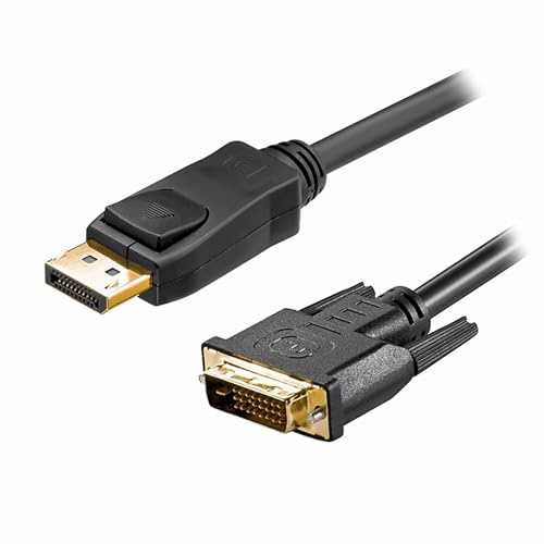 Bolwins M43 Câble Adaptateur DisplayPort vers DVI, 1,8 m, Full HD 1080P, Compatible PC et Moniteur