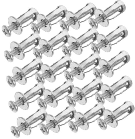 JECOMPRIS 20 Pezzi Bulloni Di Espansione Extra Corti in Metallo Per Fissaggio Parete Cava Kit Di Riparazione Per Porte Cave in Cartongesso