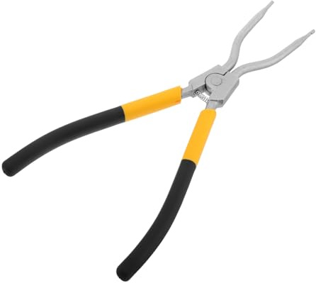 OUNONA Pince à Ressort pour Machine à Laver, Outil D’extension en Acier Inoxydable, Retrait Rapide du Ressort de Tambour, Entretien et Réparation, Jaune