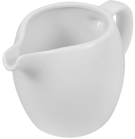 ABOOFAN Pichet à Lait Céramique Pot à Ergonomique pour Café et Thé Récipient Pratique et pour Servir Lait et Design Élégant et Facile à Nettoyer