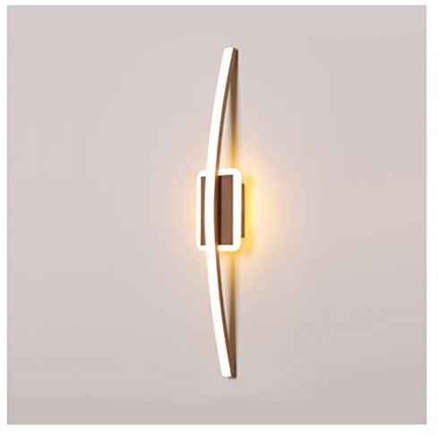 Aplique de Pared Moderno de Arco Largo, lámpara de Techo acrílica Minimalista y metálica Creativa para Dormitorio, Hotel, Pasillo y Escalera.