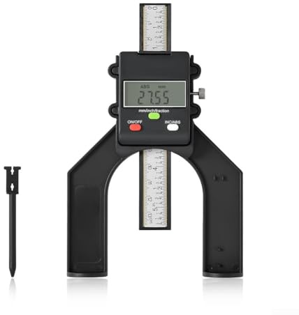 Hasaller Calibrador digital de profundidad 0 80 mm con pantalla fácil de leer para necesidades de medición de precisión en carpintería