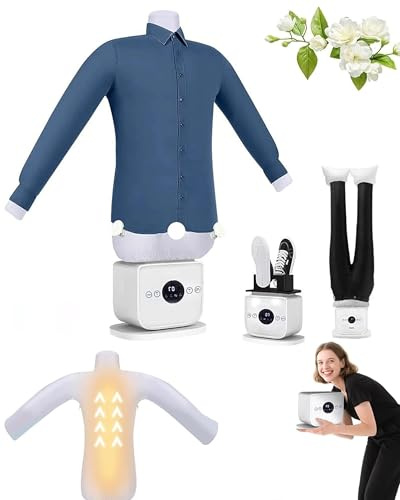 Shirt Iron – Steam Irons, 5 Minutes Quick Ironed Dry, Hands-Free Smart Ironing, Custom Heat & Timer Settings, For All Size of Shirts, Pants & Shoes