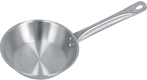 ROHMRHIE Pentole per padelle con manico singolo in acciaio inossidabile per fornelli a induzione domestici (200 * 50mm)