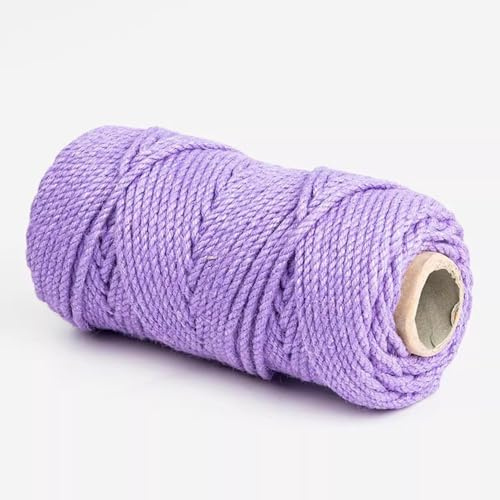 Cat Scratcher Post Sisal Rope, Natural Sisal Hemp Twine String for Cat Tree, Garden Bundling, Repairing, Crafts Packing, DIY Project (4mm x 50 meters,Purple)