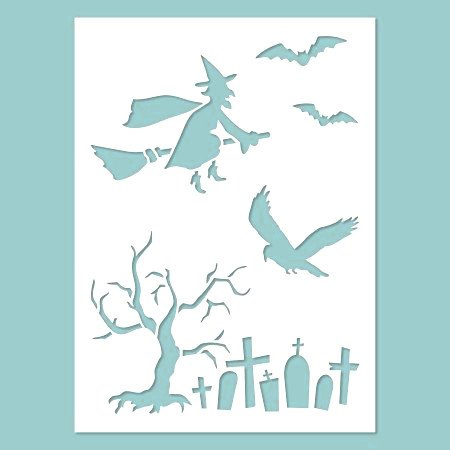 Zita's Creative Schablone - Halloween 01. Schablone, Stencil