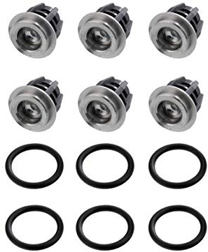 Ultimate Waschmaschine Ersatz für allgemeine Pumpe Rückschlagventile KIT001, Kit 1 Neue Ventile + O-Ringe