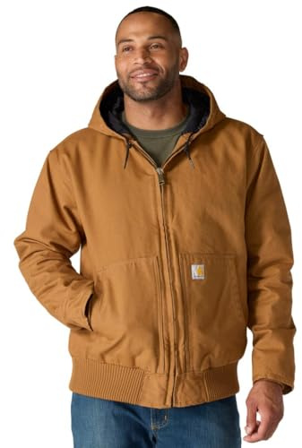 Carhartt, Herren, Weite, isolierte Freizeitjacke aus ausgewaschenem Segelleinen, Carhartt® Braun, L