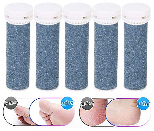 Grobe Ersatzrollen, 5 Stück Waschbare Abs + Quarzstein Extra Grobes Fußpediküre-werkzeug Für Elektrischen Hornhautentferner, Unisex