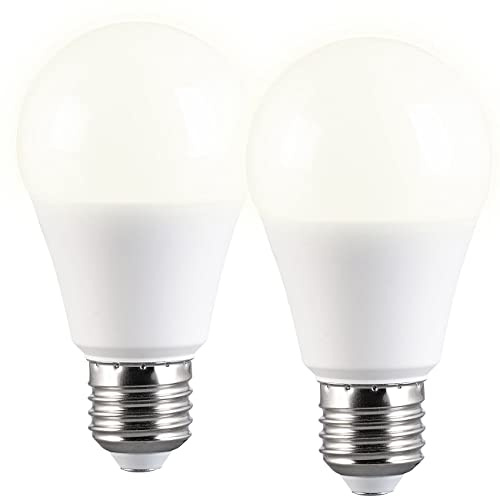 Luminea Glühbirne: 2er-Set LED-Lampe E27 9W (ers. 75W) 3-stufig dimmbar 830 lm warmweiß (LED als Alternative zur Glühbirne, 3 Stufen dimmbar, Scene)
