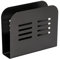 WENKO Servilletero Baco, soporte para servilletas universal, ideal para servilletas de papel en diferentes decoraciones, hecho de metal con recubrimiento de polvo en negro, 15 x 12,5 x 4 cm