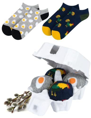 soxo Huevo Pascua Regalos Originales Para Hombre Calcetines Mujer Divertidos 40-45 Pascua Hombres 2 Pares