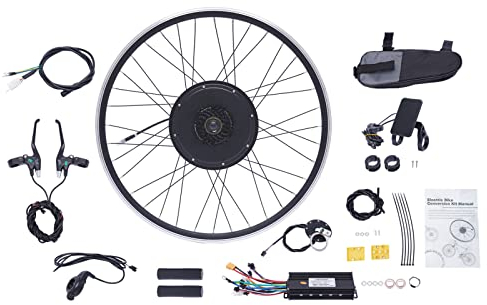 EurHomePlus 1000W 700C Ebike Umbausatz E-Bike Hinterrad/Vorderrad Umbausatz Kit Elektrofahrrad Umbausatz Elektrofahrrad Radumbausatz (Hinterrad)