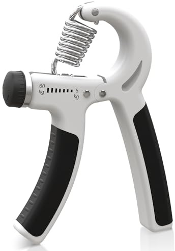 Hand Grip Strengthener Exerciser 5-60 kg. Adjustable Forearm Strengthener Strengthener with Stainless Steel Spring for Strong Wrists, Fingers, Forearm, Hands
