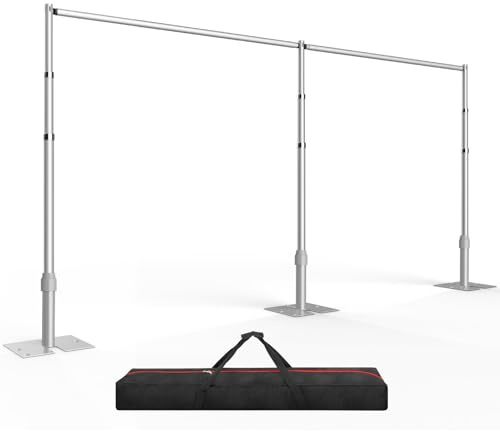 EAMRT Grand Support Toile de Fond, 3x6m Support Fond Photo,Arche de Mariage