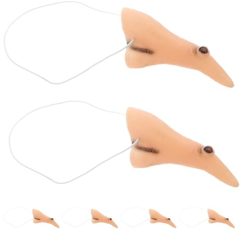 HEMOTON 12 StüCk Halloween Hexennase Pvc Falsche Mit Elastischer Kordel FüR Cosplay KostüMe Kinder Erwachsene