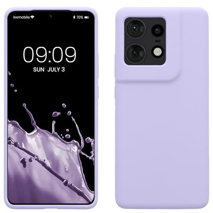 kwmobile Cover per Motorola Edge 50 Pro Custodia - Back Case per Smartphone in Silicone TPU - Protezione Gommata - lavanda