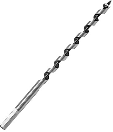 Coufce Schlangenbohrer, 0,95 cm Durchmesser, 22,9 cm, langer Schiff Schlangenbohrer, 0,95 cm Sechskantschaft, lange Bohrer für Holzlochschneider in Hartholz, Weichholz und Verbundwerkstoffen