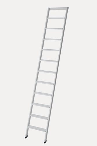 Scala Appoggio in Legno 11 Gradini H275 cm Laccato Bianco