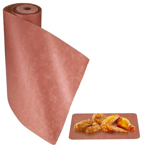 Hejo Pink Butcher Paper for BBQ Smoking, 40cm × 30m Greaseproof Peach Papers, Multifunctional Kraft Paper for Grill Smoker Fish Meat (Pink)