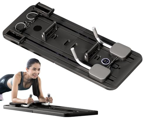 Multifunktionales Bauchbrett, Faltbares Pilates-Brett, Pilates Reformer Board Set, Tragbares Pilates-Fitnessstudio Für Zu Hause, Multifunktionales Trainingsgeräte Für Fitnessbegeisterte Und Anfänger
