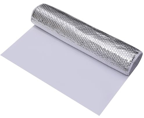 Cathpetic 1pc Car Sound Deadening Roll 400cm×50cm×2mm,Butyl Self Adhesive Damping Sound Insulation Foam,Van Insulation and Soundproofing (2sq.m/21.53sq.ft)