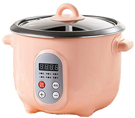 Smart Mini Rice Cooker, Automatic Multifunctional 2L Household Small Rice Cooker, Small Dormitory Cooking, Small Rice Cooker, Multi-Function Rice Cooker,Pink