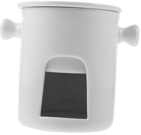 BRIGHTFUFU Fondue Pot for Melting Chocolate Cheese and Butter Ceramic Mug Design for Home Parties and Gatherings Lightweight and Easy to Use for Desserts and Dipping