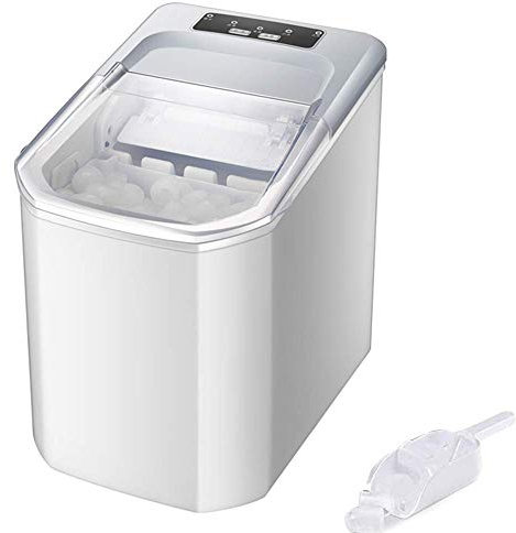 LYDBMYT Máquina para fabricar Hielo de encimera, máquina para fabricar Cubitos de Hielo portátil, Produce 33 Libras de Hielo en 24 Horas; Cubitos de Hielo listos en 8 Minutos