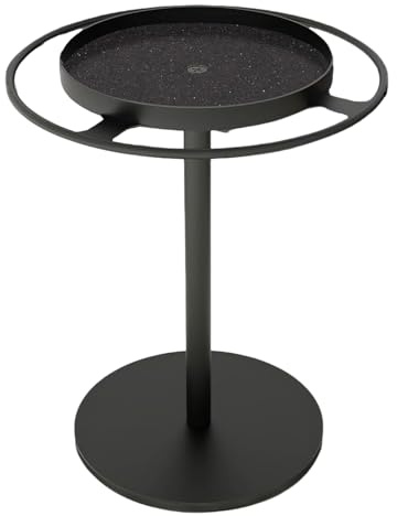 Drehbarer Brillenhalter, Sonnenbrillen-Präsentationsständer, Stahl-Becher-Organizer mit eingebautem Ablageschale, schlankes modernes Design, Gold, für Schreibtisch, Kommode, Nachttisch, Tisch
