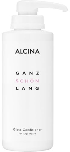 ALCINA Ganz Schön Lang Glatt-Conditioner | 1 x 500 ml | Conditioner für lange Haare | Pflegt dein Haar & verleiht Glanz | Glättet die Haarstruktur | Verbessert die Kämmbarkeit | Mit Keratin & Squalan