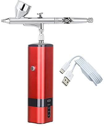 Pulvérisation À Haute Pression De Compresseur D'aérographe Sans Fil À Double Action For Pistolet D'art Salon De Beauté Maquillage Ongles Tatouages ​​outils De Gâteau,Nettoyeur haute pression sans fil