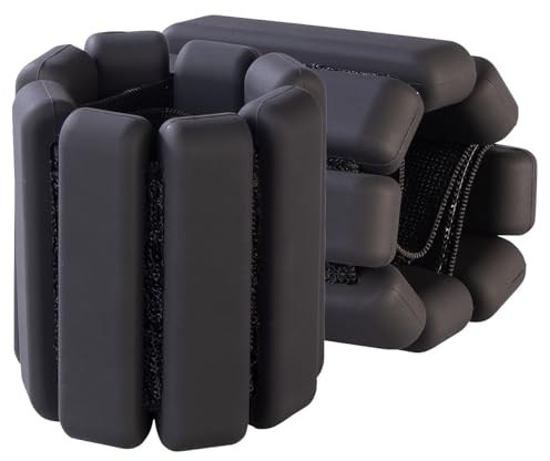 PEARL Sports Gewichtsmanschetten: 2er-Set Hand- und Fußgewichte, je 0,5 kg, schwarz (Gewichtsmanschetten für Fitness, Laufgewichte, Hantel)