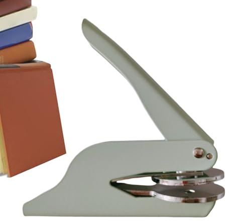 Gofradora Manual Para Libros | Sello Para Cuadernos | Herramienta Manual Elegante Para Sobres De Bodas Y Manualidades