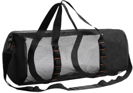 Faltbare Tauchtasche, extra große Netz-Reisetasche für Tauchausrüstung, wasserdichte Tragetasche für Schnorchelausrüstung, leichte reisetasche faltbar für Tauchen, Schnorcheln und Strandaktivitäten