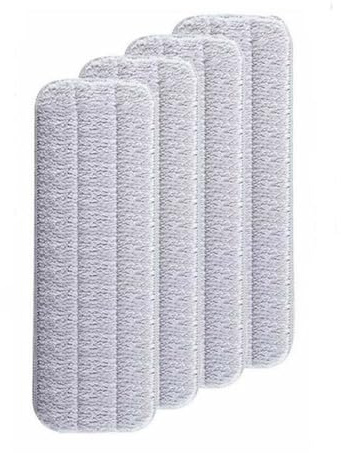 Obotsnoi 4 paños de limpieza de repuesto de alta absorción, giratorios de 360 grados, accesorios de trapo de agua, almohadillas para fregar, paño de limpieza de grasa de cocina