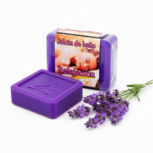 Sapone Energetico per Pulizia 80 g - Pastiglia Artigianale Naturale con Aromaterapia | Elimina Energia Negativa, Vegano e Ritualizzabile (Relax)