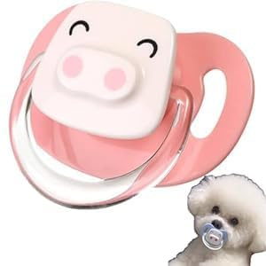 Opemg Ciuccio calmante in silicone per animali domestici, ciucci per cani di piccola taglia, ciucci per gattini, giocattoli per dentizione e giocattoli da masticare per gatti, accessori essenziali per