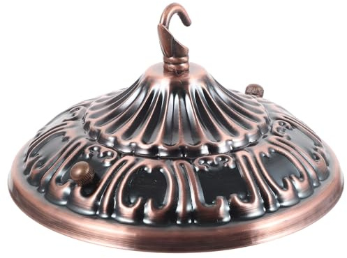 Zerodeko Piastra di Montaggio per Lampadario a Baldacchino in Colore Antico Gancio Resistente Kit Baldacchino per Lampade a Sospensione Piastra di Copertura per Soffitto Adatta a Vari
