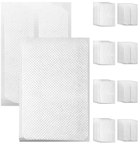 Vliesstoffflicken 1 Satz für Rissige Haut, Selbstklebend | Weiß, für Fingerkuppen und Fußstellen, Stark Haftend, aus Vliesstoff und Papier, 50 Stück