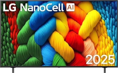 LG 65NANO80A3B - TV 65 Pollici Smart TV 4K DVB-T2 Wi-Fi colore Nero Classe energetica G
