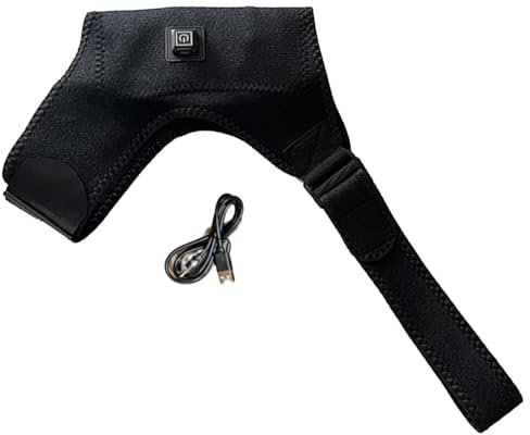 Elektrisk axelmassageapparat Justerbar Värme – Usb Splint, Vitsrisea Orthesis | Rotator Cuff Uppvärmd Wrap Kvinnor Män Ledsmärta Termoterapi Armstöd