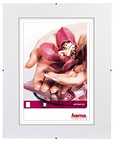 Hama Rahmenloser Bildhalter Clip-Fix, 18 x 24 cm, Antireflex