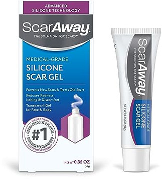 ScarAway Advanced Formula Scar Gel 100% Silicone for Scars 0.35 oz by ScarAway