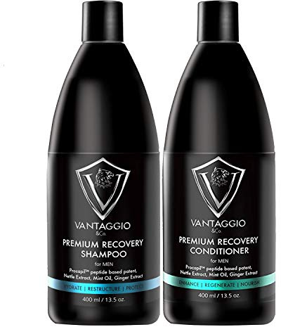 Vantaggio - Premium Shampoo & Conditioner Set – Stops Hair Loss – Boosts Hair Growth and Thickening – Procapil – DHT Blocker fights thinning and Alopecia