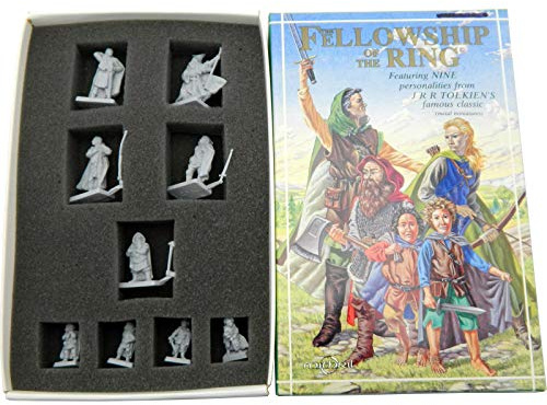 Mithril Miniatures The Fellowship of the Ring Box Set MB689, 9 x 32 mm Scale Collectible Metal figures